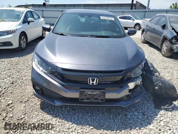 2020 Honda Civic Sedan Sport with VIN 2HGFC2F83LH549252, listed as a Copart auction lot 54239675 with Not Provided miles and Salvage Title. Bid and sale history available at carsss.com. Image 5.
