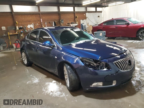 2011 Buick Regal CXL RL1 with VIN 2G4GN5ECXB9176672, listed as a Copart auction lot 82751464 with Not Provided miles and Salvage Title. Bid and sale history available at DreamBid. Image 4.