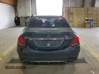 2016 Mercedes-Benz C 450 AMG with VIN 55SWF6EB2GU119202, listed as a Copart auction lot 54475925 with 62,861 mi miles and Salvage title. Bid and sale history available at DreamBid. Image 6.