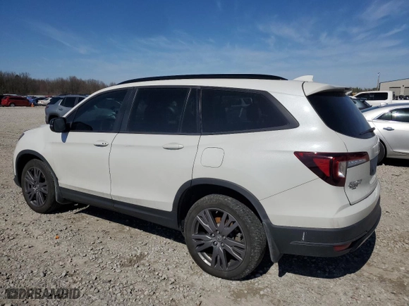 2022 Honda Pilot Sport with VIN 5FNYF6H38NB096312, listed as a Copart auction lot 46222245 with 65,520 mi miles and Salvage Title. Bid and sale history available at carsss.com. Image 2.