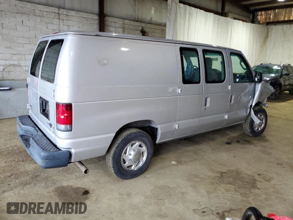 2011 Ford Econoline Cargo Commercial with VIN 1FTNE1EW6BDB02070, listed as a Copart auction lot 58601985 with 58,381 mi miles and Salvage title. Bid and sale history available at DreamBid. Image 3.