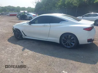 2022 Infiniti Q60 Red Sport 400 with VIN JN1FV7LL9NM680171, listed as a IAAI auction lot 42356846 with 36,248 mi miles and . Bid and sale history available at DreamBid. Image 3.