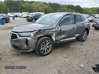2023 Acura RDX Technology with VIN 5J8TC1H54PL000023, listed as a Copart auction lot 51010115 with 15,741 mi miles and Salvage title. Bid and sale history available at DreamBid. Image 1.