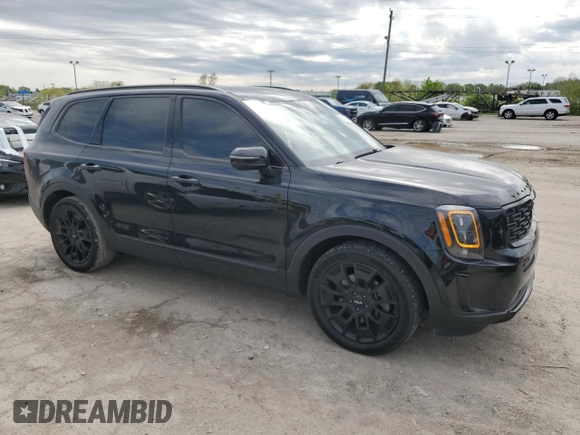 2022 Kia Telluride SX with VIN 5XYP5DHC5NG286516, listed as a Copart auction lot 55111655 with 40,010 mi miles and Salvage title. Bid and sale history available at DreamBid. Image 4.