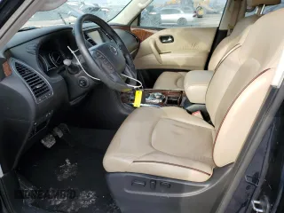 2017 Nissan Armada Platinum with VIN JN8AY2NE7H9703152, listed as a Copart auction lot 46479295 with 172,895 mi miles and Salvage Title. Bid and sale history available at carsss.com. Image 7.