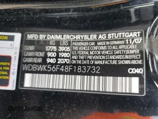 2008 Mercedes-Benz SLK 350 with VIN WDBWK56F48F183732, listed as a Copart auction lot 83390914 with 3,869 mi miles and Clean Title. Bid and sale history available at DreamBid. Image 13.