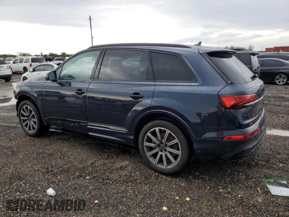 2023 Audi Q7 Premium Plus with VIN WA1LCBF74PD018874, listed as a Copart auction lot 50329145 with 24,558 mi miles and Salvage title. Bid and sale history available at DreamBid. Image 2.