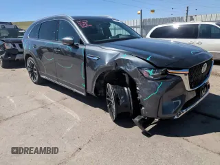 2024 Mazda CX-90 Premium Plus with VIN JM3KKEHA6R1151288, listed as a Copart auction lot 53040705 with 12,232 mi miles and Salvage title. Bid and sale history available at DreamBid. Image 12.