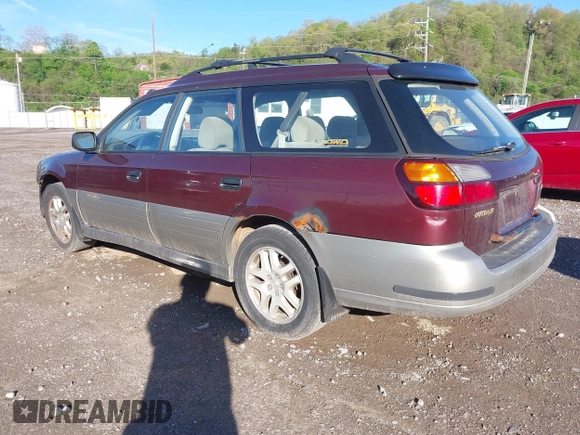 2000 Subaru Legacy Outback with VIN 4S3BH6655Y7604458, listed as a IAAI auction lot 42156830 with 192,024 mi miles and . Bid and sale history available at DreamBid. Image 3.