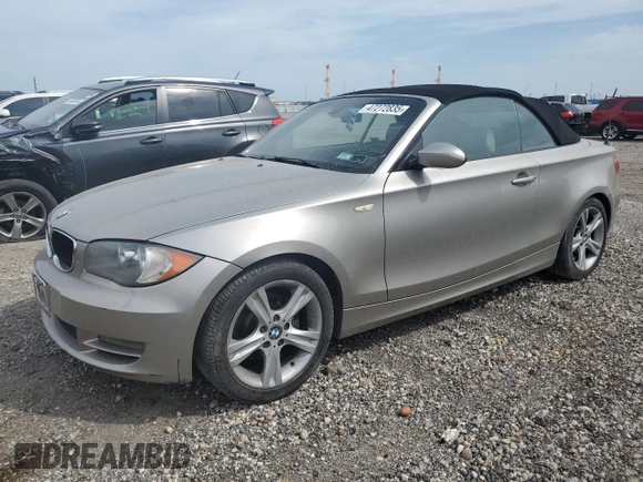 2008 BMW 1 Series 128i with VIN WBAUL73528VE88276, listed as a Copart auction lot 47272835 with 97,905 mi miles and Salvage title. Bid and sale history available at DreamBid. Image 1.