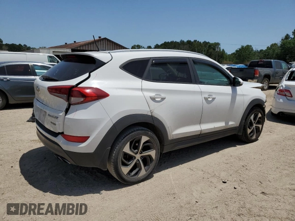 2016 Hyundai Tucson Limited z VIN KM8J33A27GU267759, wystawiony jako Copart lot #55922975 z przebiegiem 140 162 mil mil oraz Szkody całkowita. Historia ofert i sprzedaży dostępna na DreamBid. Obrazek 3.