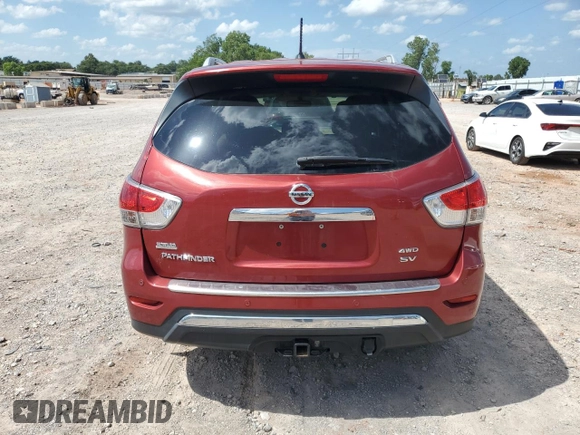 2015 Nissan Pathfinder SL with VIN 5N1AR2MM5FC663635, listed as a Copart auction lot 62075025 with 98,052 mi miles and Salvage title. Bid and sale history available at DreamBid. Image 6.