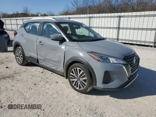 2023 Nissan Kicks SV with VIN 3N1CP5CV5PL536830, listed as a Copart auction lot 47498635 with 58,890 mi miles and Salvage Title. Bid and sale history available at DreamBid. Image 4.