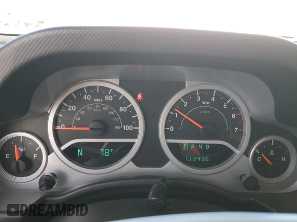 2009 Jeep Wrangler Sahara with VIN 1J4FA54149L708183, listed as a Copart auction lot 65989125 with 133,436 mi miles and Salvage title. Bid and sale history available at DreamBid. Image 9.