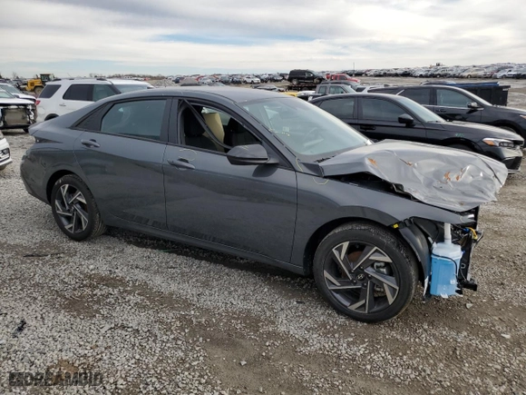 2025 Hyundai Elantra SEL Sport with VIN KMHLM4DG4SU870776, listed as a Copart auction lot 45567365 with 3,475 mi miles and Salvage Title. Bid and sale history available at carsss.com. Image 4.
