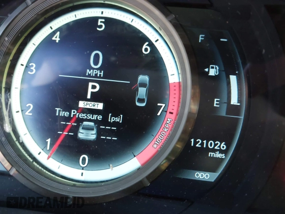2014 Lexus IS 250 with VIN JTHBF1D21E5037009, listed as a IAAI auction lot 42555142 with 121,026 mi miles and . Bid and sale history available at DreamBid. Image 15.