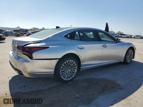 2024 Lexus LS 500 with VIN JTHD51GF5R5012520, listed as a Copart auction lot 49307425 with 1,728 mi miles and Salvage title. Bid and sale history available at DreamBid. Image 3.