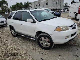 2005 Acura MDX with VIN 2HNYD18215H535581, listed as a Copart auction lot 41804985 with 183,248 mi miles and Salvage Title. Bid and sale history available at carsss.com. Image 4.
