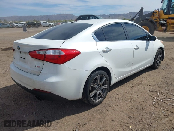 2014 Kia Forte EX with VIN KNAFX4A89E5232153, listed as a IAAI auction lot 41902512 with 133,978 mi miles. Bid and sale history available at carsss.com. Image 4.