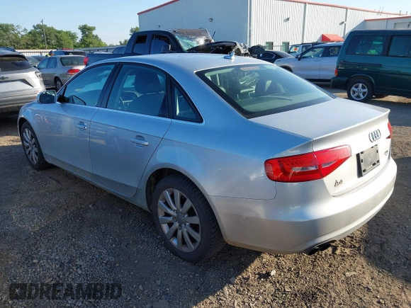 2013 Audi A4 Premium with VIN WAUBFAFL9DA161085, listed as a IAAI auction lot 41976939 with 184,536 mi miles and . Bid and sale history available at DreamBid. Image 3.