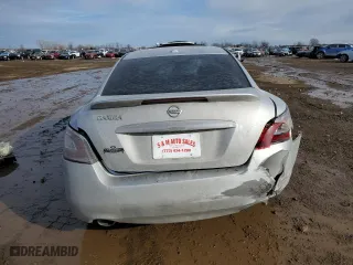 2012 Nissan Maxima 3.5 SV with VIN 1N4AA5AP2CC864566, listed as a Copart auction lot 46538005 with 0 mi miles and Salvage Title. Bid and sale history available at carsss.com. Image 6.