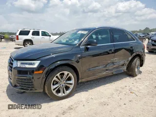 2016 Audi Q3 Prestige with VIN WA1FFCFS3GR020455, listed as a Copart auction lot 59219665 with 93,480 mi miles and Salvage title. Bid and sale history available at DreamBid. Image 1.