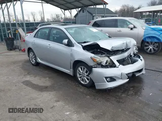 2009 Toyota Corolla with VIN 2T1BU40E69C110005, listed as a IAAI auction lot 41670634 with 191,866 mi miles. Bid and sale history available at carsss.com. Image 1.