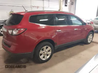 2013 Chevrolet Traverse LT with VIN 1GNKVJKDXDJ185830, listed as a IAAI auction lot 42142542 with 218,069 mi miles and . Bid and sale history available at DreamBid. Image 4.
