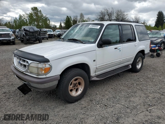 1997 Ford Explorer XLT z VIN 1FMDU35P9VZC22385, wystawiony jako Copart lot #53988855 z przebiegiem 225 597 mil mil oraz Szkoda całkowita • Salvage title. Historia ofert i sprzedaży dostępna na DreamBid. Obrazek 1.