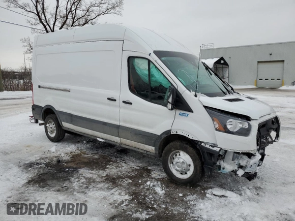 2023 Ford Transit Cargo with VIN 1FTBR2X84PKB44056, listed as a Copart auction lot 40418174 with Not Provided miles and Salvage Title. Bid and sale history available at DreamBid. Image 4.