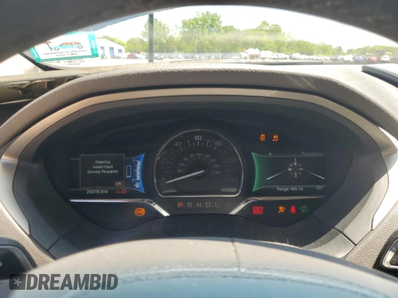 2017 Lincoln MKZ Hybrid Reserve with VIN 3LN6L5MU3HR634535, listed as a Copart auction lot 59282145 with 24,078 mi miles and Salvage title. Bid and sale history available at DreamBid. Image 9.