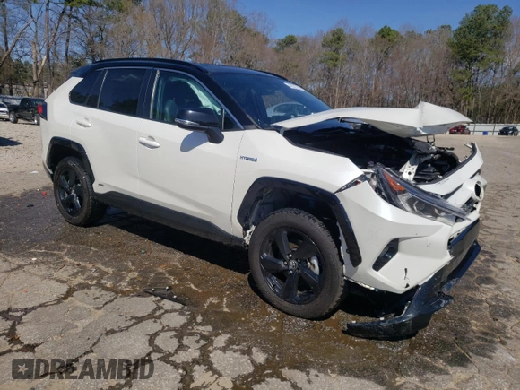 2021 Toyota RAV4 Hybrid XSE with VIN 4T3E6RFV8MU021367, listed as a Copart auction lot 49227505 with 78,772 mi miles and Salvage title. Bid and sale history available at DreamBid. Image 4.