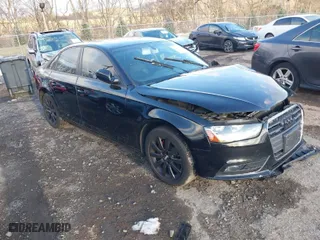 2013 Audi A4 Premium with VIN WAUBFAFL6DA155079, listed as a IAAI auction lot 41017382 with 77,149 mi miles. Bid and sale history available at carsss.com. Image 1.