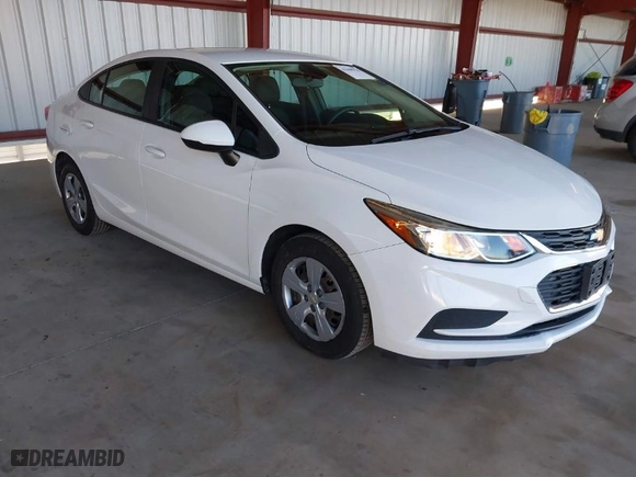 2017 Chevrolet Cruze LS with VIN 1G1BC5SM8H7214257, listed as a IAAI auction lot 41688770 with NaN miles. Bid and sale history available at carsss.com. Image 1.