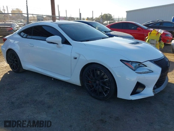 2016 Lexus RC F with VIN JTHHP5BC8G5005607, listed as a IAAI auction lot 41361242 with 99,817 mi miles. Bid and sale history available at carsss.com. Image 1.