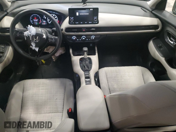 2023 Honda HR-V LX with VIN 3CZRZ2H31PM745770, listed as a Copart auction lot 43449055 with 29,420 mi miles and Salvage title. Bid and sale history available at DreamBid. Image 8.