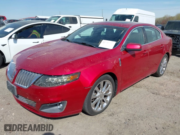 2010 Lincoln MKS w/EcoBoost with VIN 1LNHL9FT2AG615752, listed as a IAAI auction lot 41897880 with 131,061 mi miles. Bid and sale history available at carsss.com. Image 2.