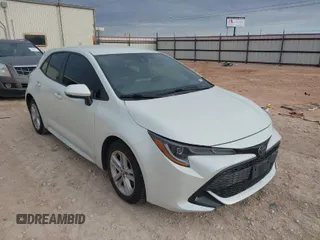 2020 Toyota Corolla Hatchback SE with VIN JTND4RBE2L3096103, listed as a IAAI auction lot 41559907 with 108,346 mi miles. Bid and sale history available at carsss.com. Image 1.