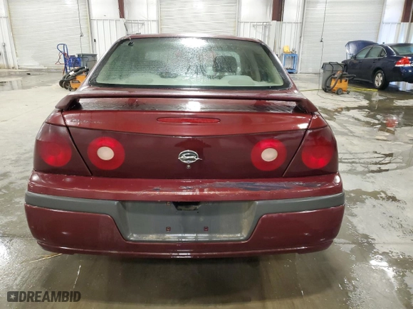 2001 Chevrolet Impala with VIN 2G1WF55E919116002, listed as a Copart auction lot 41787845 with 0 mi miles and Salvage Title. Bid and sale history available at carsss.com. Image 6.