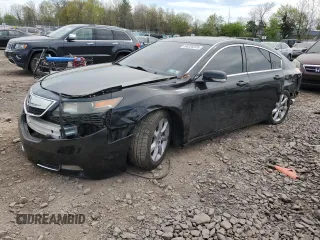 2012 Acura TL Technology z VIN 19UUA8F59CA036110, wystawiony jako Copart lot #54226225 z przebiegiem 125 151 mil mil oraz Szkoda całkowita • Salvage title. Historia ofert i sprzedaży dostępna na DreamBid. Obrazek 1.
