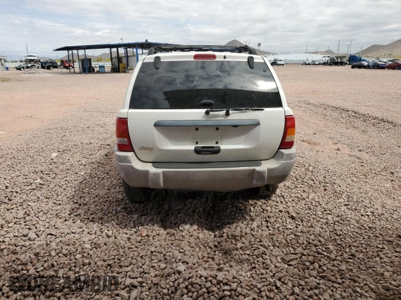 2000 Jeep Grand Cherokee Laredo with VIN 1J4G248S4YC222194, listed as a Copart auction lot 53809825 with Not provided miles and Salvage title. Bid and sale history available at DreamBid. Image 6.
