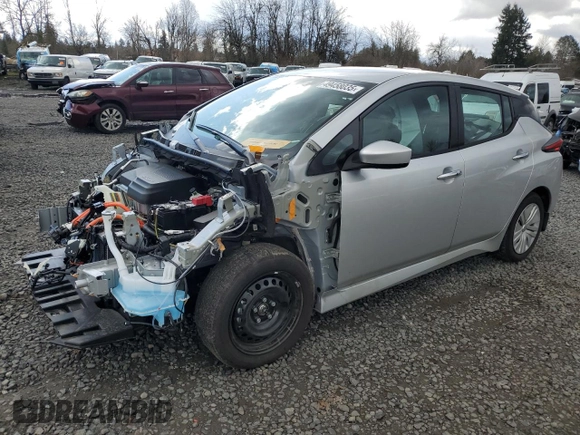 2024 Nissan LEAF S with VIN 1N4AZ1BV7RC556039, listed as a Copart auction lot 49458035 with 3,734 mi miles and Salvage title. Bid and sale history available at DreamBid. Image 1.