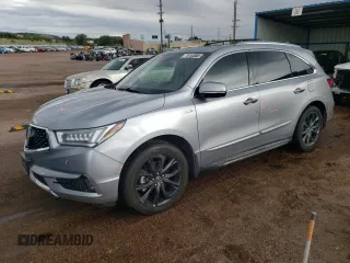 2018 Acura MDX Sport Hybrid w/Advance Pkg with VIN 5J8YD7H74JL000361, listed as a Copart auction lot 71818444 with 101,814 mi miles and Salvage Title. Bid and sale history available at carsss.com. Image 1.