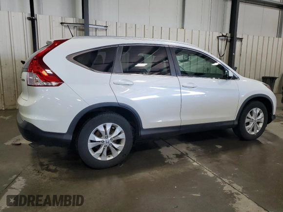 2013 Honda CR-V EX-L with VIN 5J6RM4H74DL001820, listed as a Copart auction lot 52120665 with 185,334 mi miles and Salvage Title. Bid and sale history available at carsss.com. Image 3.