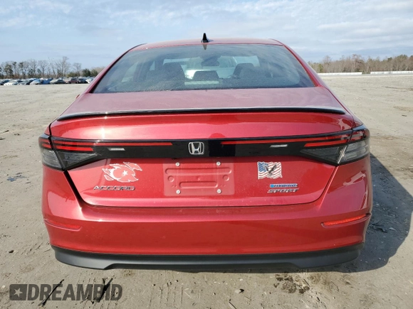 2024 Honda Accord Sport с VIN 1HGCY2F58RA076014, выставлен на аукционе Copart как лот 49226635 с пробегом 52 162 миль миль и Списание • Salvage title. История ставок и продаж доступна на DreamBid. Изображение 6.