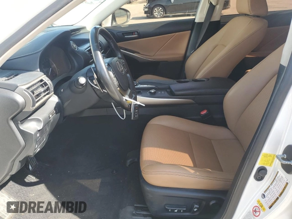 2017 Lexus IS 300 with VIN JTHCM1D27H5022643, listed as a Copart auction lot 61489985 with 59,565 mi miles and Salvage title. Bid and sale history available at DreamBid. Image 7.