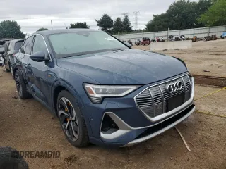 2020 Audi e-tron Sportback Prestige with VIN WA13ABGE0LB034806, listed as a Copart auction lot 63249024 with 52,616 mi miles and Salvage title. Bid and sale history available at DreamBid. Image 4.