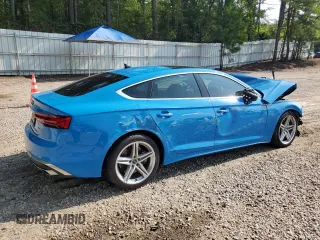2022 Audi A5 Sportback S line Premium with VIN WAUDACF58NA008476, listed as a Copart auction lot 67375924 with 61,240 mi miles and Salvage Title. Bid and sale history available at carsss.com. Image 3.