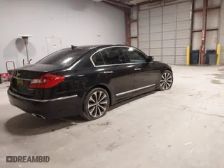2012 Hyundai Genesis 5.0L with VIN KMHGC4DH3CU162680, listed as a IAAI auction lot 41560376 with 100,879 mi miles. Bid and sale history available at carsss.com. Image 4.