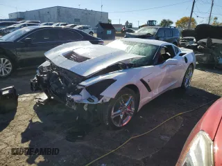 2016 Chevrolet Corvette 2LT with VIN 1G1YD2D74G5118830, listed as a Copart auction lot 76782494 with 0 mi miles and Salvage Title. Bid and sale history available at carsss.com. Image 1.